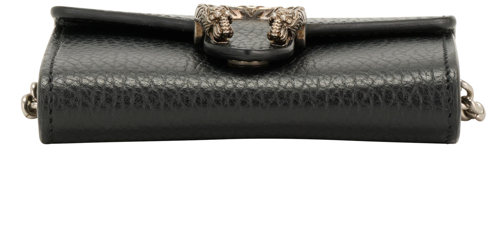 Gucci Dionysus Chain Card Holder, &pound;210, Accessories, Black, Leather, Top view